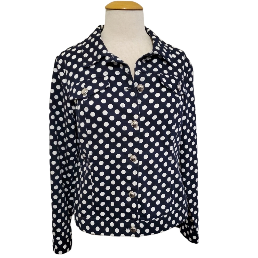Christopher & Banks Polka Dot Feel Jacket